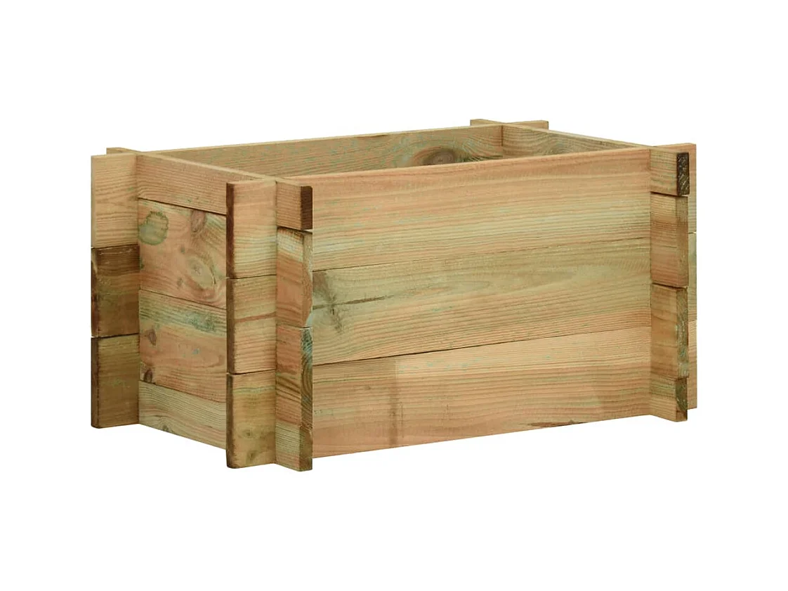 Jardinière surélevée pour légumes bois marron 40 x 40 x 32 cm 02_0000860