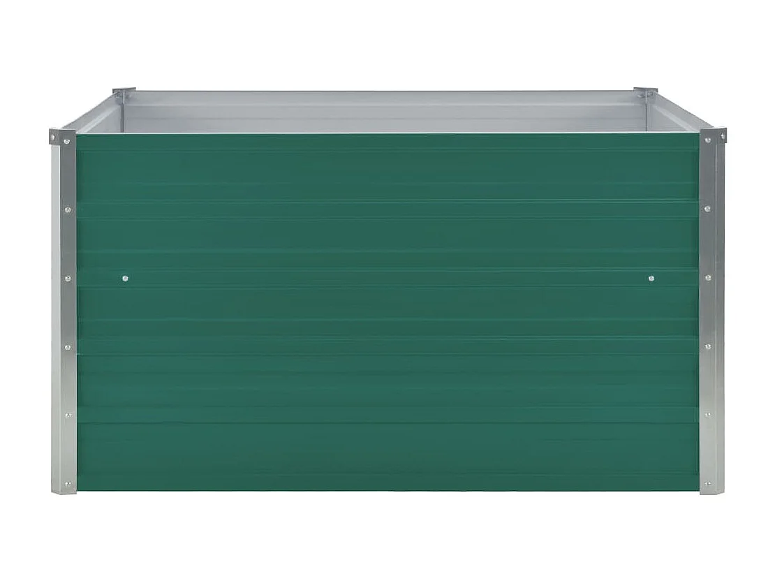 Jardinera 100 x 100 x 45 cm verde acero galvanizado 02_0000786