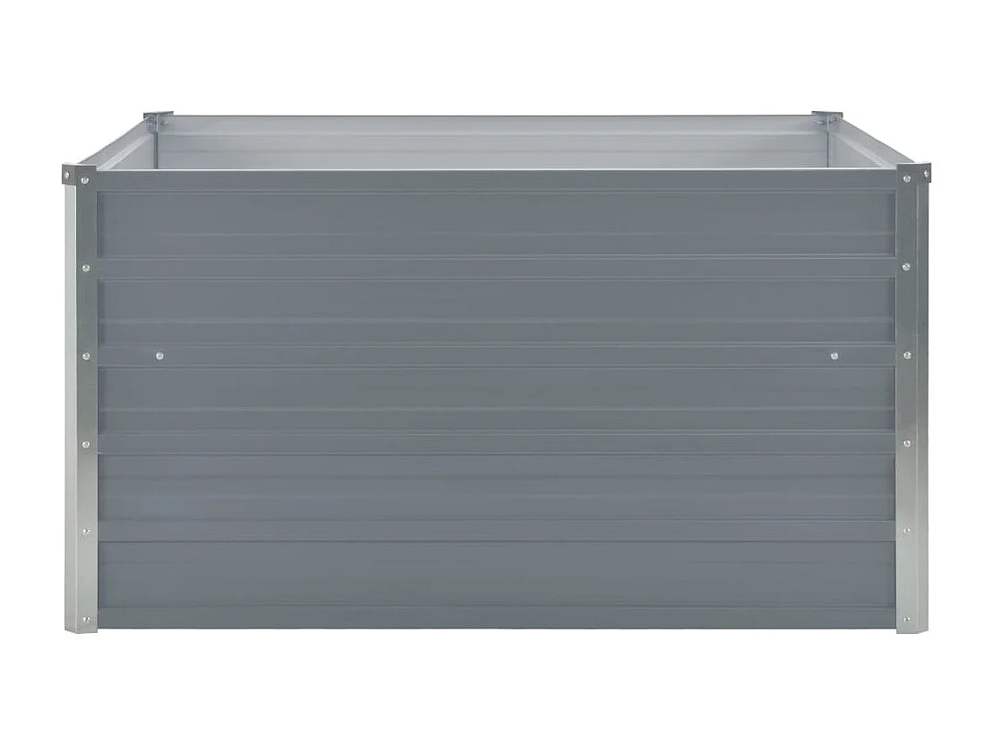 Fioriera 100 x 100 x 45 cm acciaio zincato grigio 02_0000784