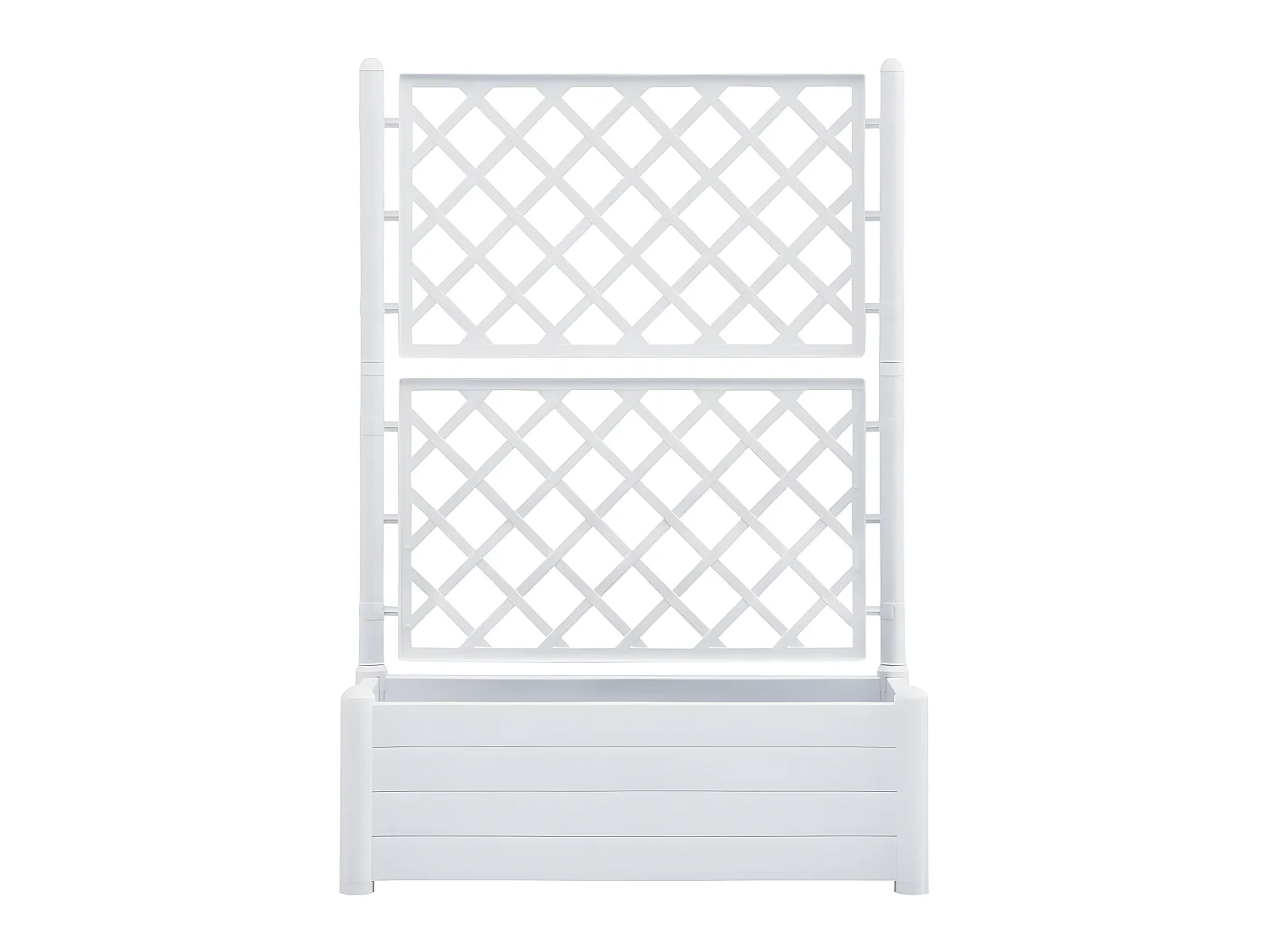 Jardinière avec treillis 100 blanche 100 x 43 x 142 cm 02_0000809