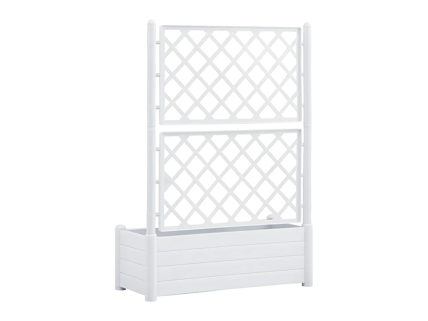 Jardinière avec treillis 100 blanche 100 x 43 x 142 cm 02_0000809