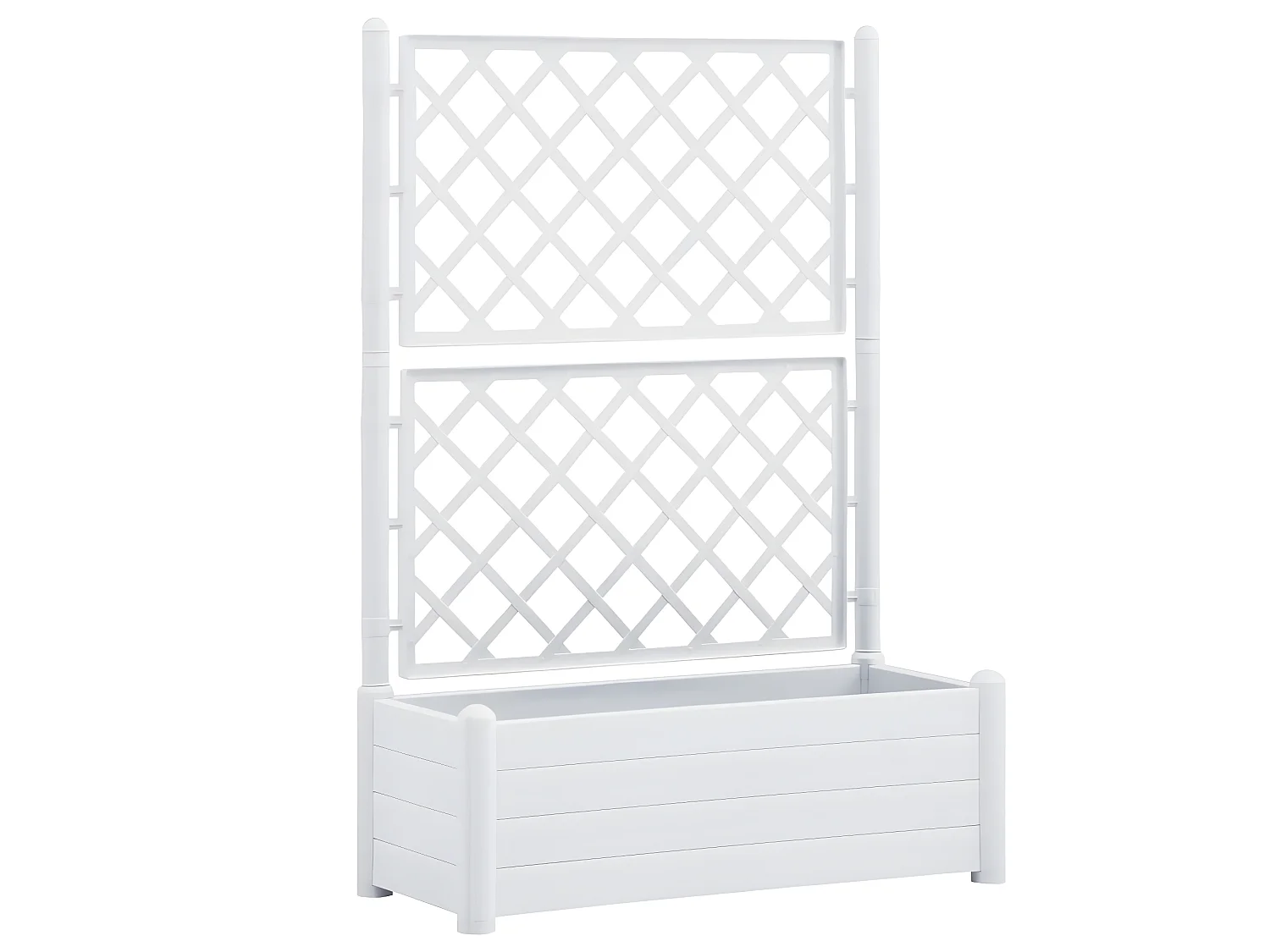 Jardinière avec treillis 100 blanche 100 x 43 x 142 cm 02_0000809