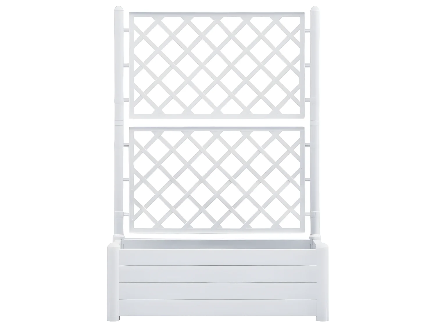 Jardinière avec treillis 100 blanche 100 x 43 x 142 cm 02_0000809