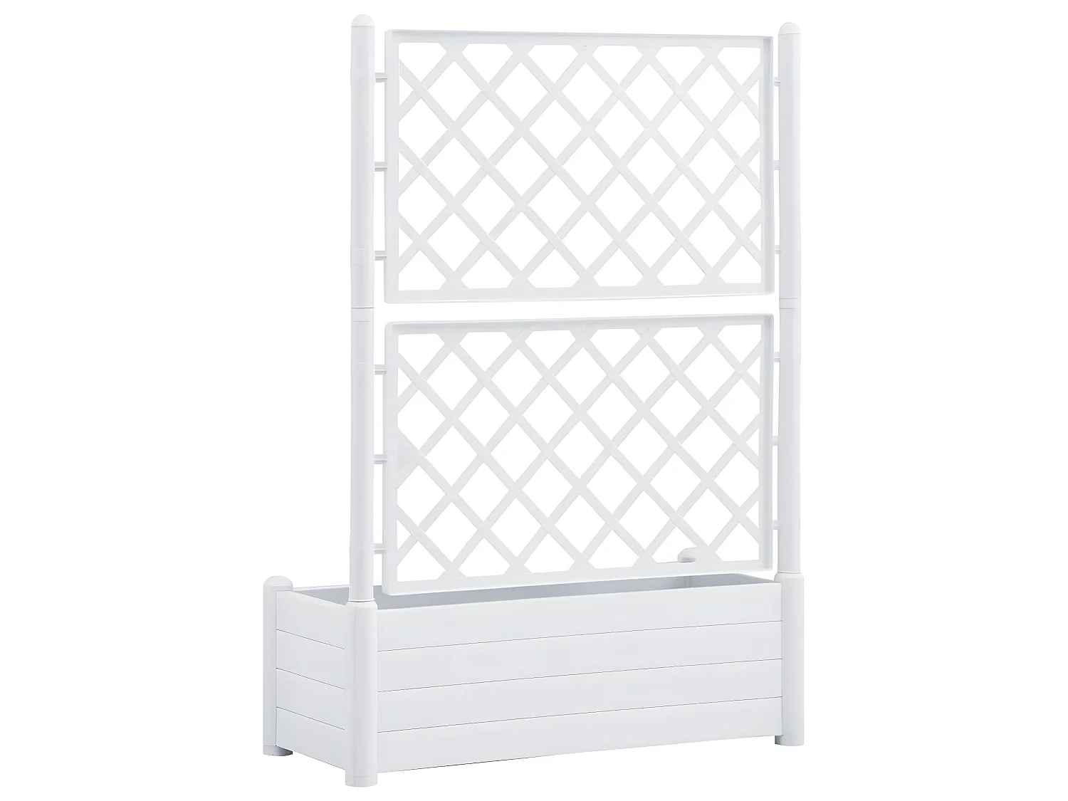 Jardinière avec treillis 100 blanche 100 x 43 x 142 cm 02_0000809