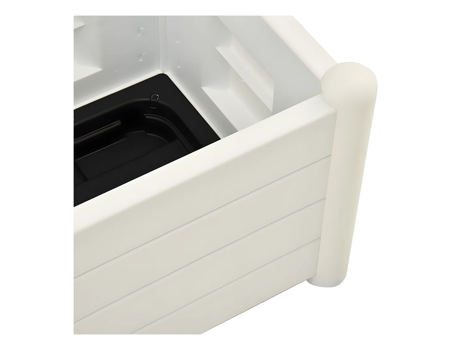 Jardinière avec treillis 43 blanche 43 x 43 x 142 cm 02_0000813