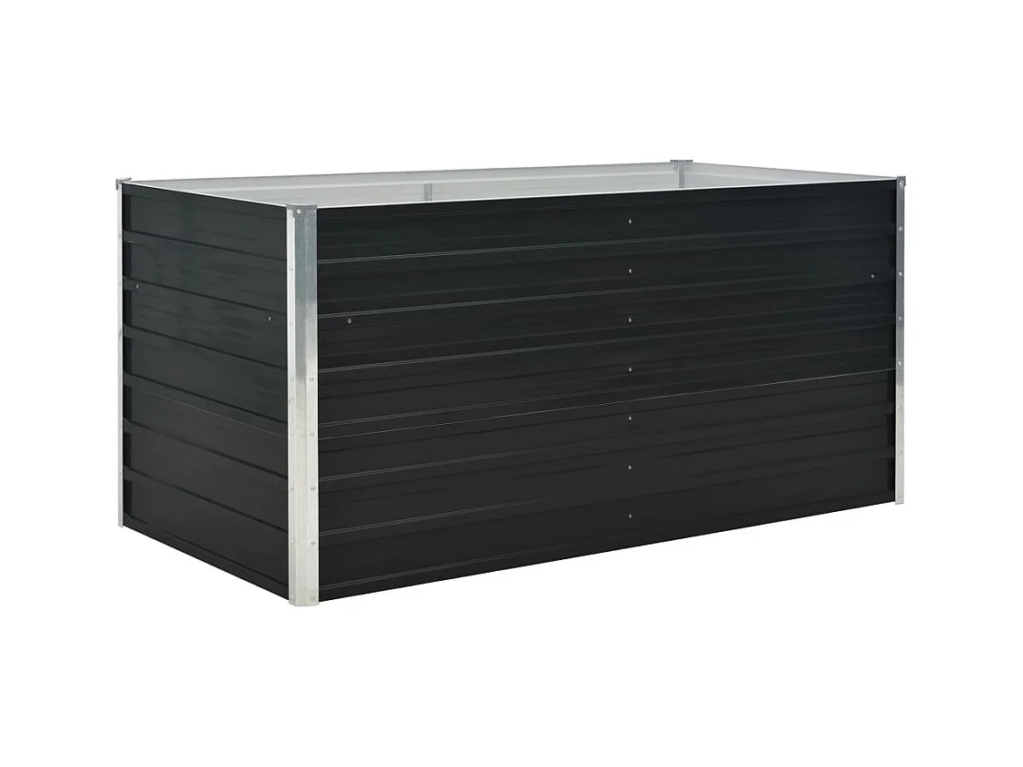 Jardinière surélevée anthracite 160 160 x 80 x 77 cm 02_0000855