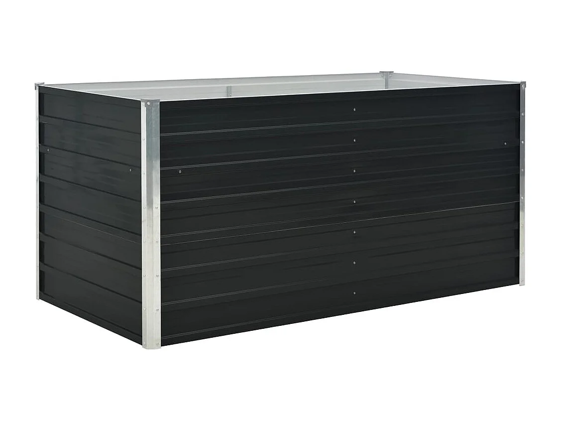 Jardinière surélevée anthracite 160 160 x 80 x 77 cm 02_0000855