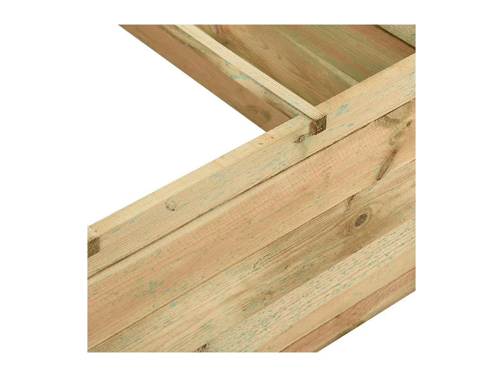 Jardinière pour légumes bois bois marron 120 x 120 x 40 cm 02_0000837