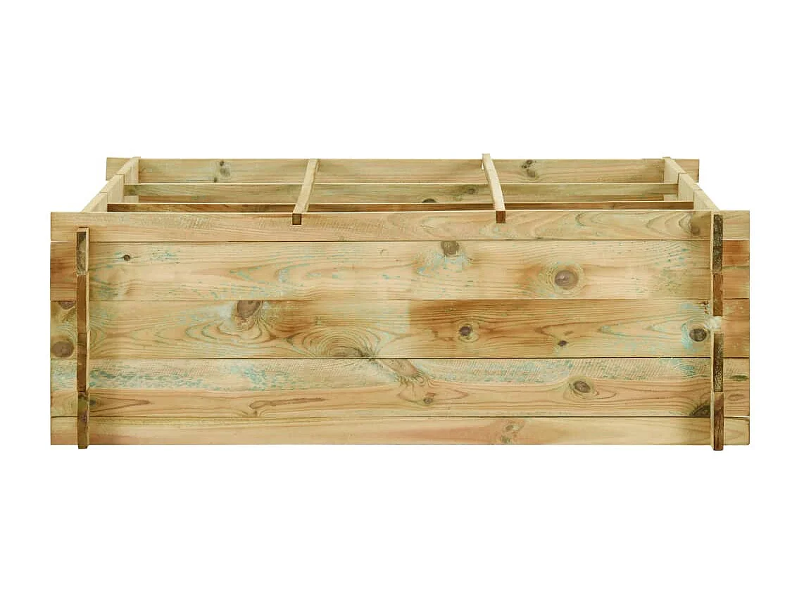 Fioriera in legno di pino impregnato 120 x 120 x 40 cm 02_0000837