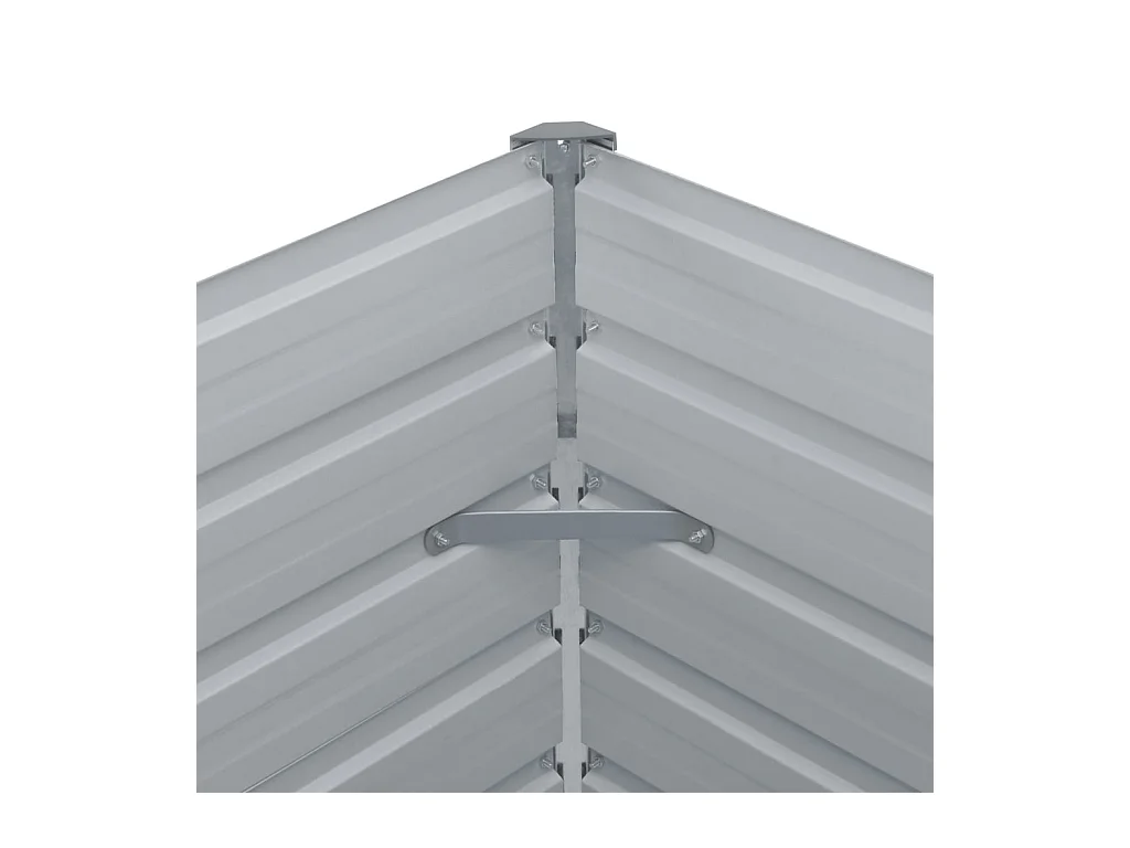 Floreira 100 x 100 x 45 cm aço galvanizado marrom 02_0000785