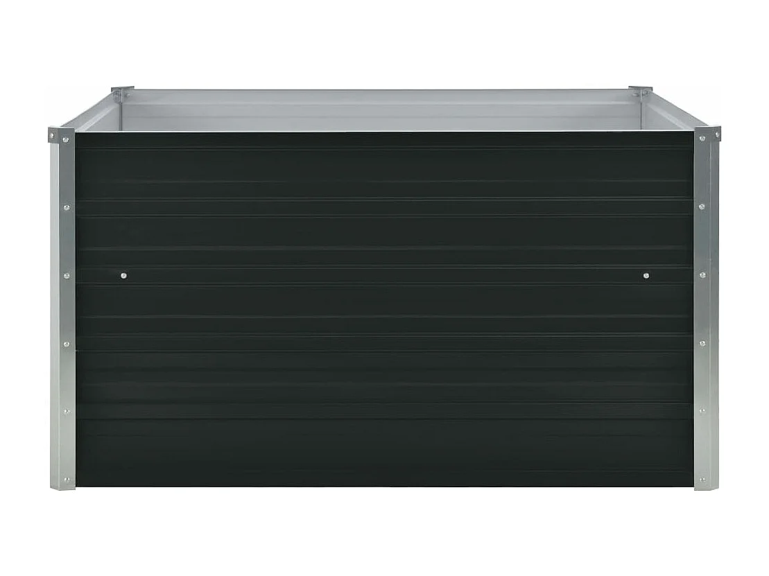 Fioriera 100 x 100 x 45 cm acciaio zincato antracite 02_0000783