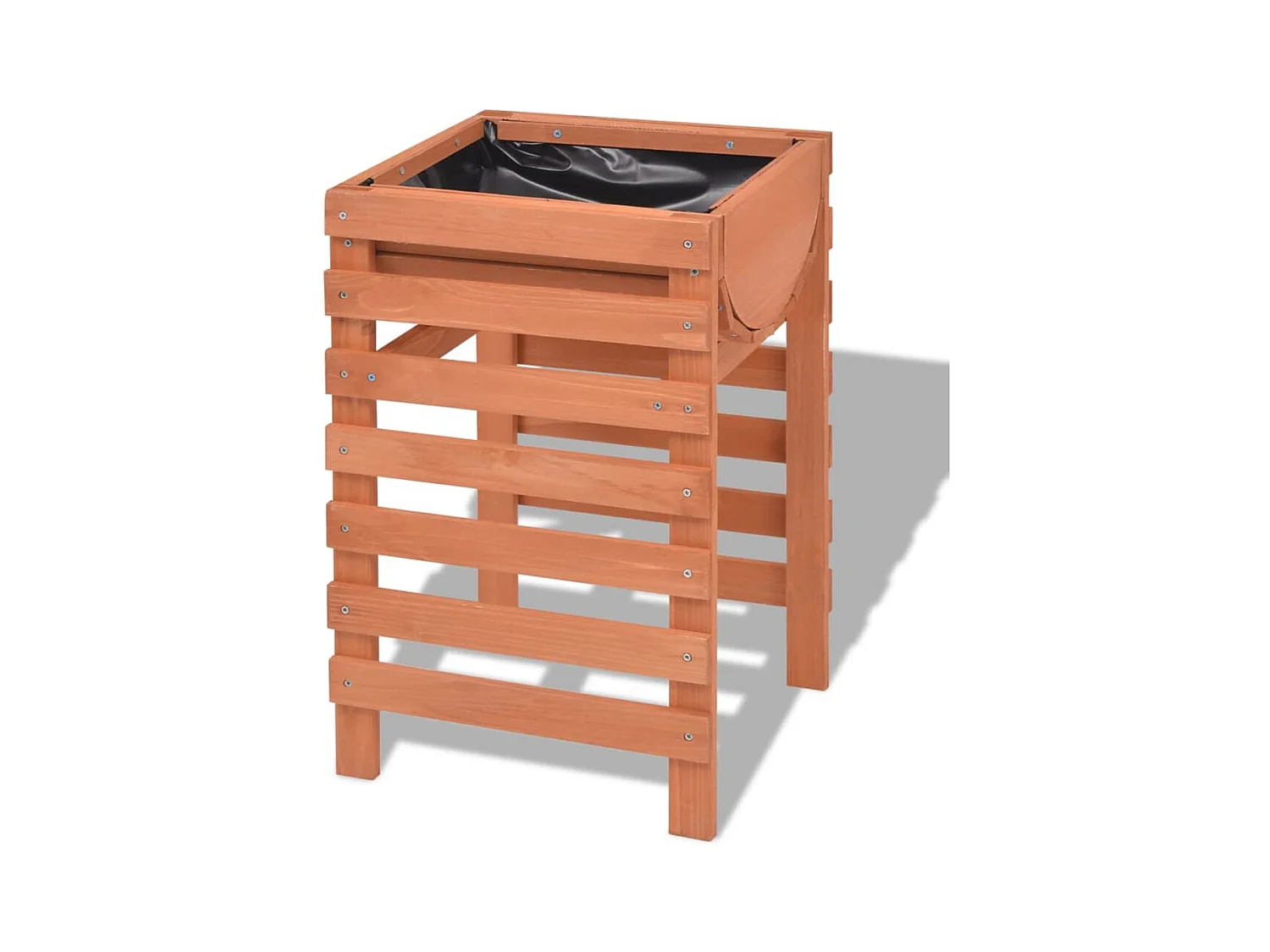 Fioriera 38 x 36 x 60 cm pianta da giardino in legno marrone 02_0000804