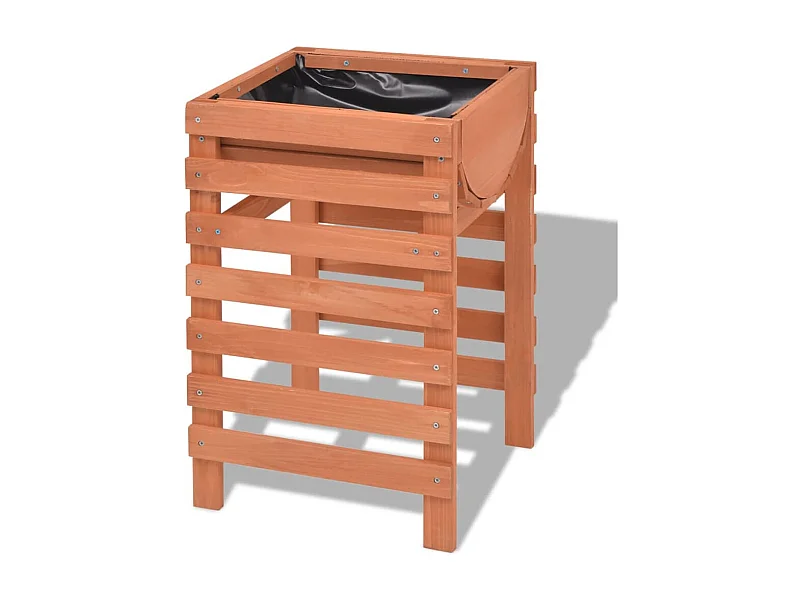 Jardinière 38 x 36 bois marron 38 x 36 x 60 cm 02_0000804