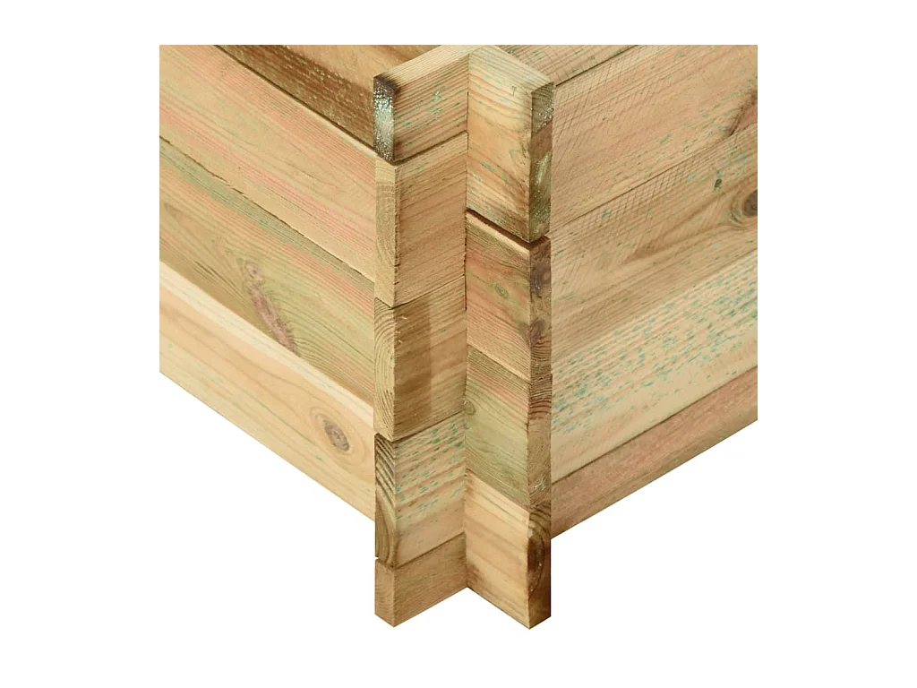 Jardinera de verduras madera de pino impregnada 197 x 100 x 40 cm 02_0000838