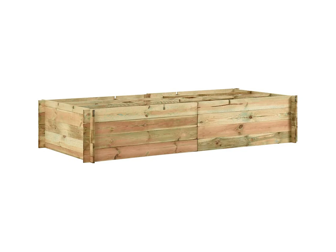 Fioriera in legno di pino impregnato 197 x 100 x 40 cm 02_0000838