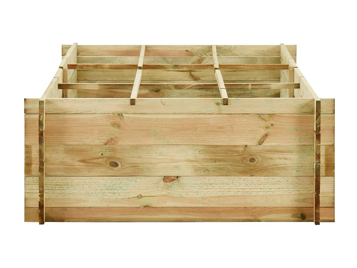 Jardinière pour légumes bois bois marron 197 x 100 x 40 cm 02_0000838