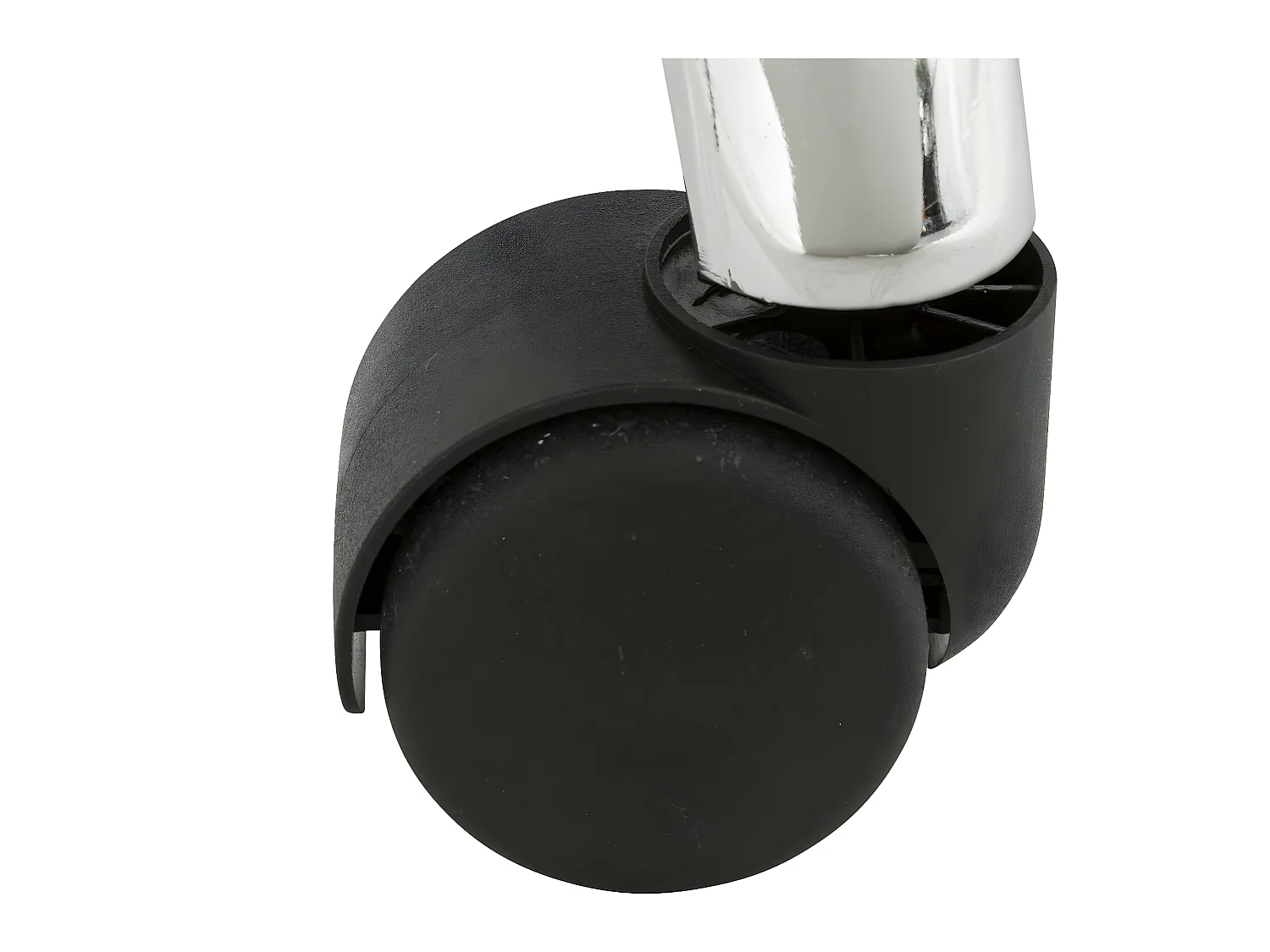 Chaise de bureau tissu  Bleu Encre à bouclettes et pieds en métal