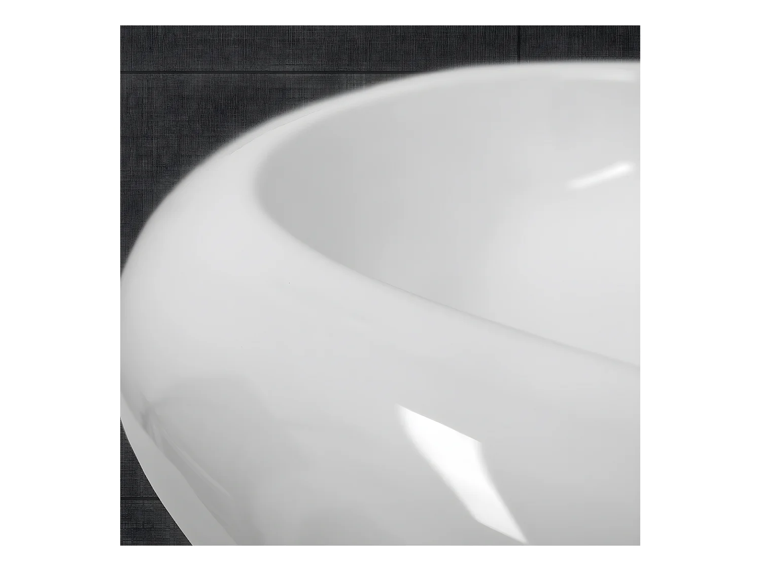 Lavabo de cerámica blanco con desagüe automático moderno ECD Germany