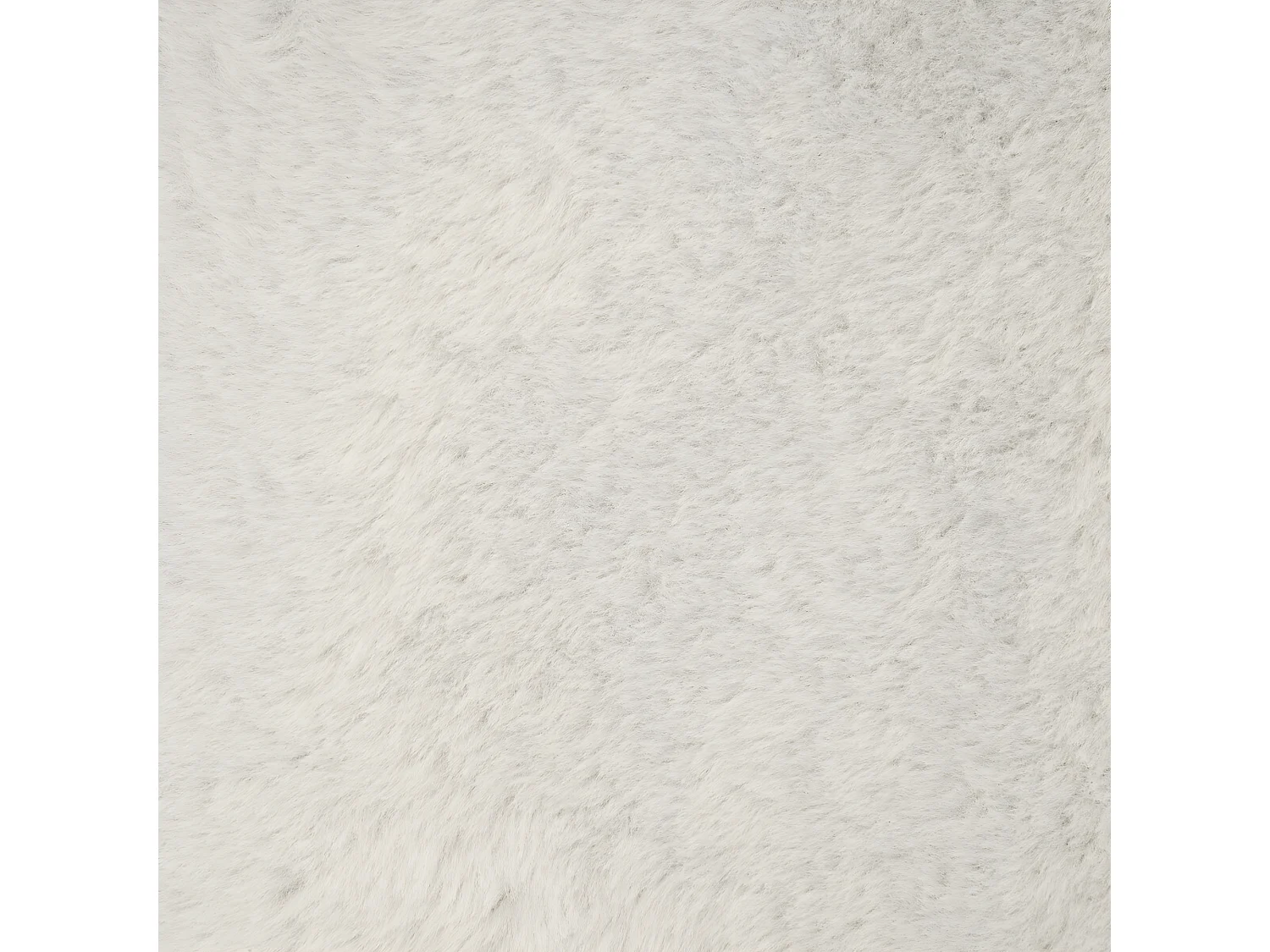 Pouf et Coffre de rangement en bois et Fourrure Blanche 76 x 38 cm