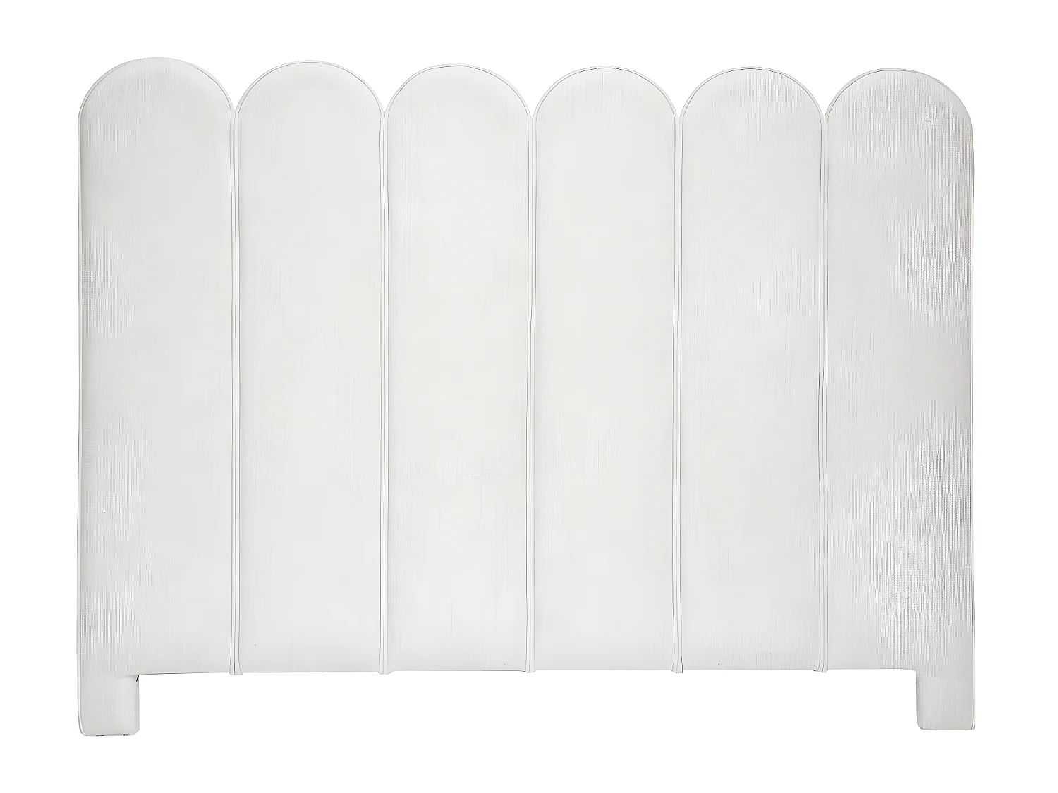 Tête de lit en Bois recouvert d'un tissu Beige rembourré 160 x 120 cm