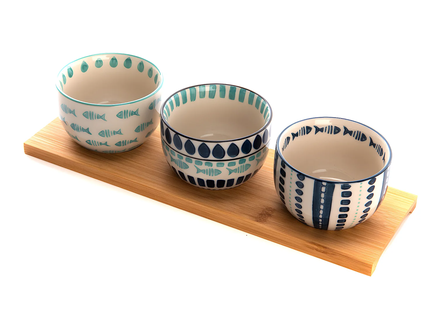 Plateau et ses 3 bols Peluso