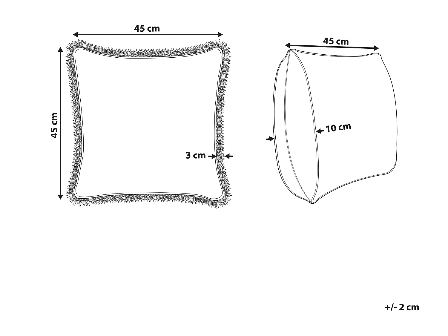 Cojín decorativo FILIX Algodón 45 x 45 cm Verde Patrón floral