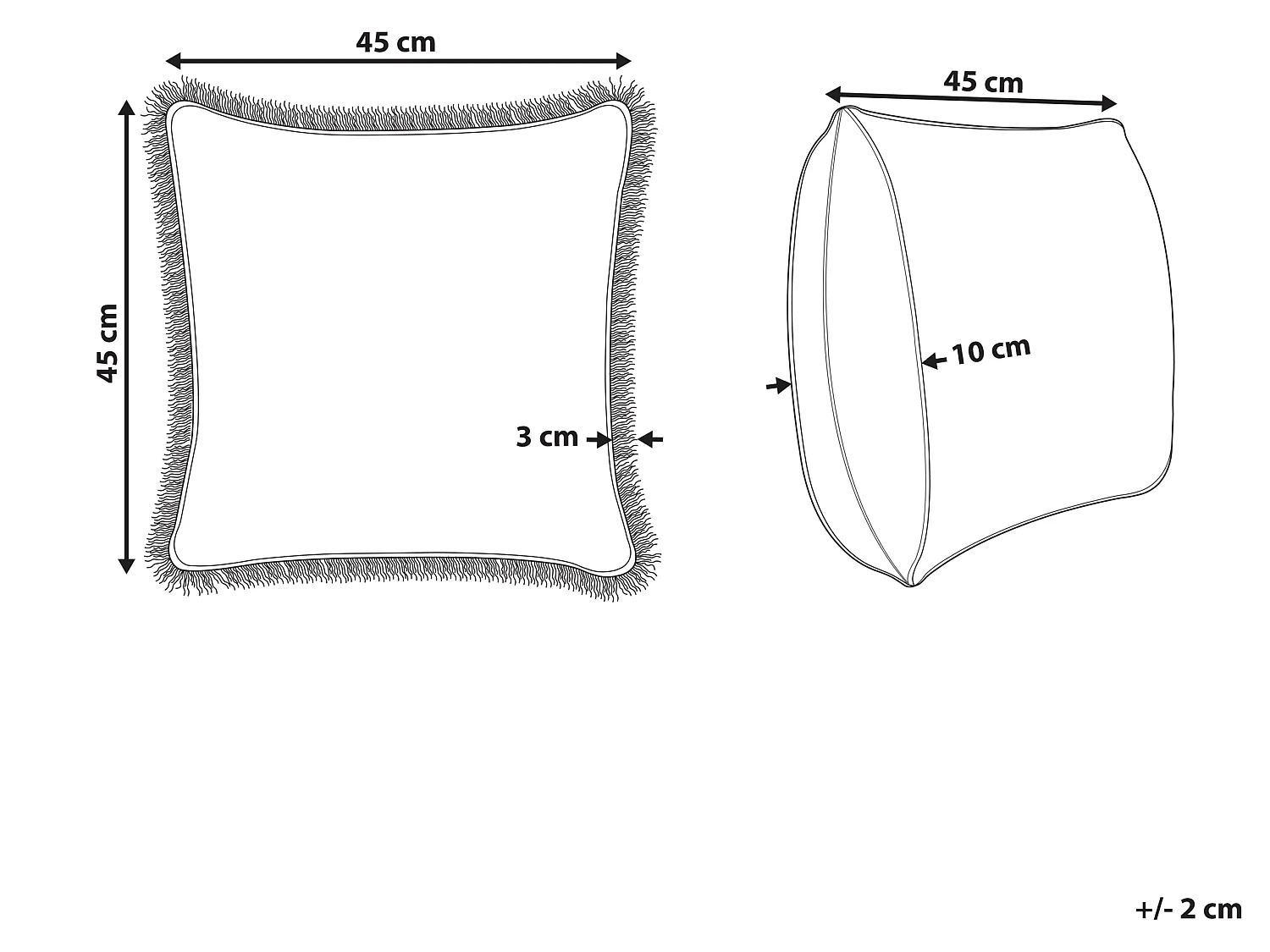 Cuscino decorativo FILIX Cotone 45 x 45 cm Verde Trama floreale