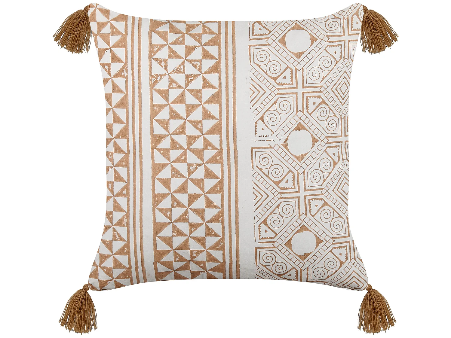 Coussin MALUS Coton 45 x 45 cm Marron clair Motif oriental