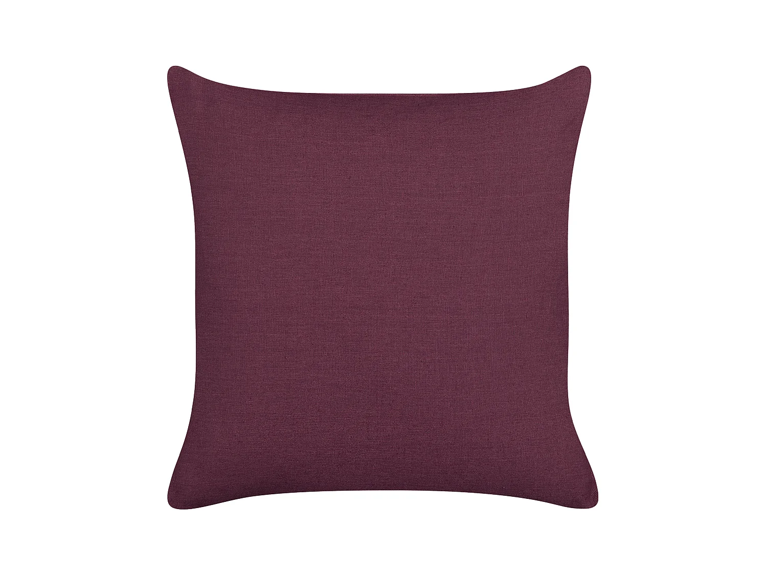 Conjunto de 2 almofadas decorativas SAGINA Linho 45 x 45 cm Roxo Sólido
