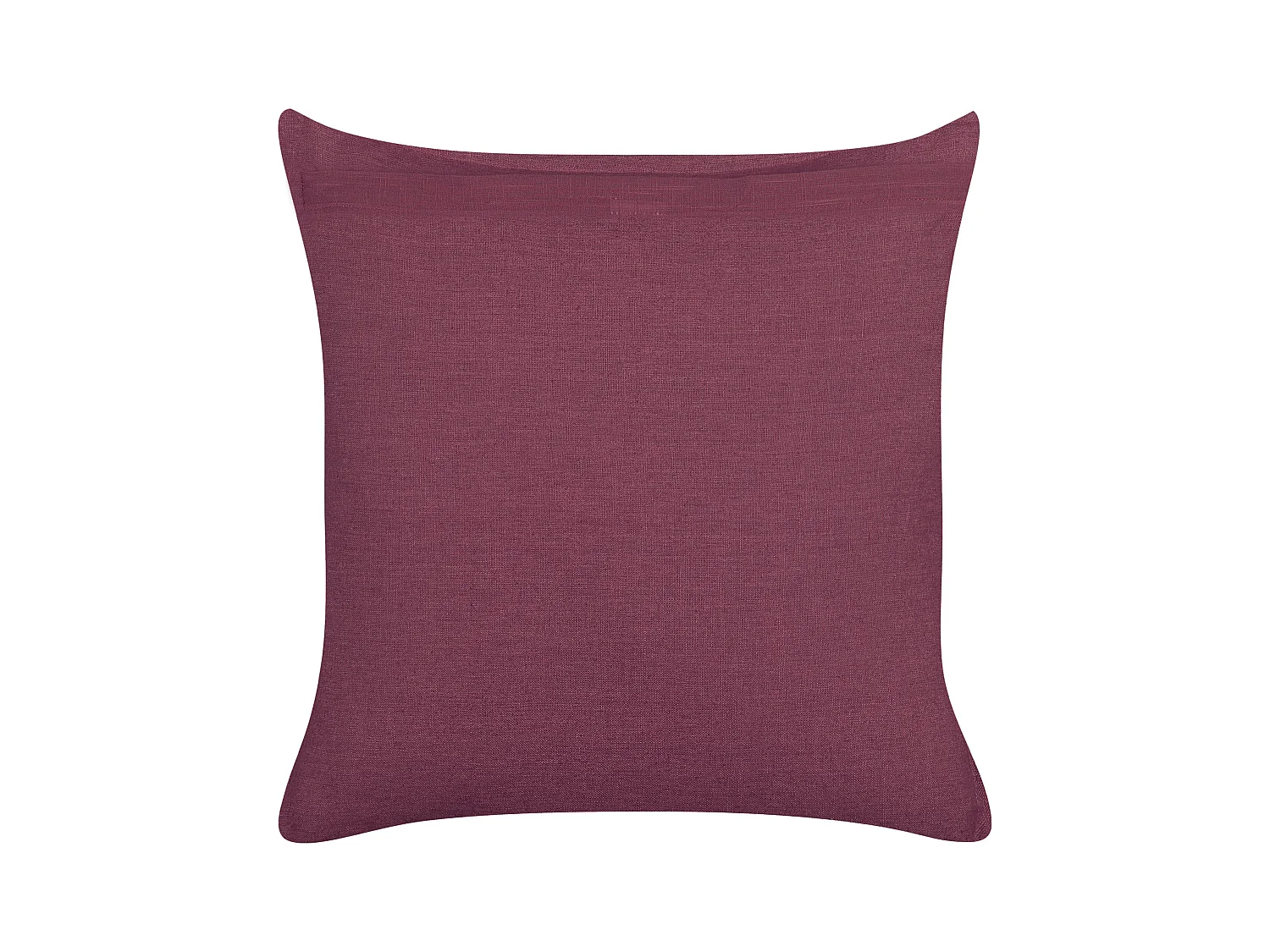 Conjunto de 2 almofadas decorativas SAGINA Linho 45 x 45 cm Roxo Sólido