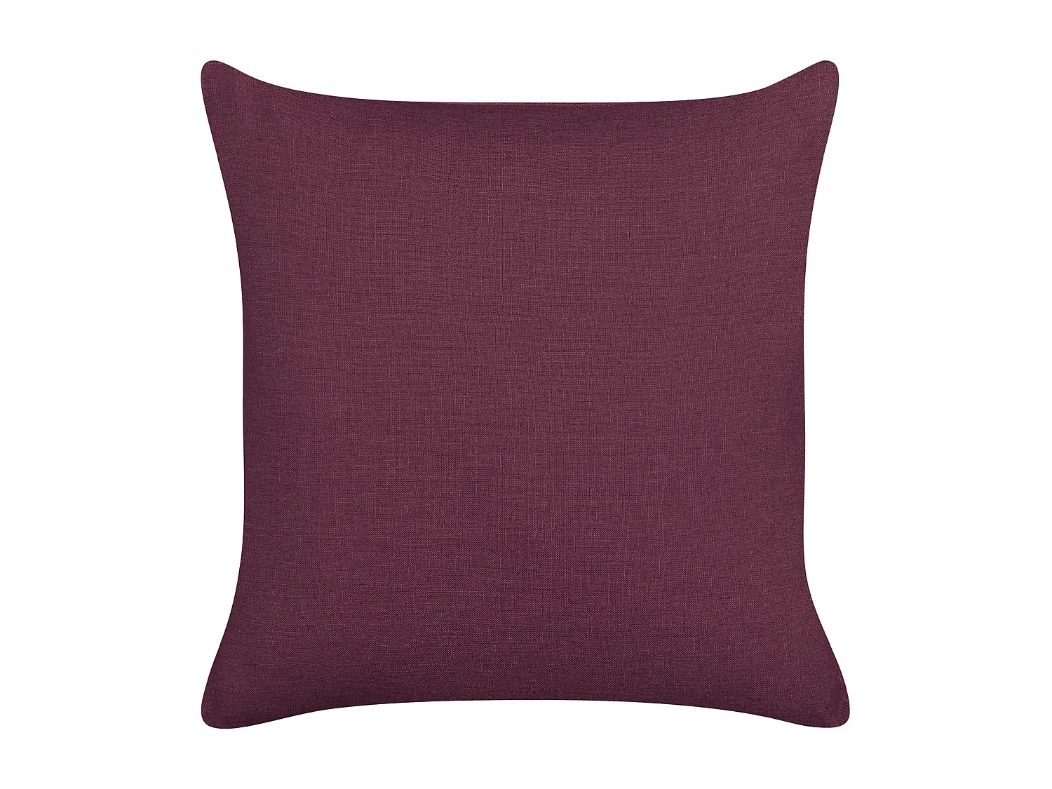 Lot de 2 coussins décoratifs SAGINA Lin 45 x 45 cm Pourpre Unicolore