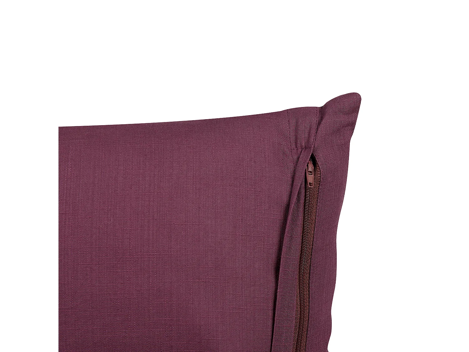 Set van 2 decoratieve kussens SAGINA Linnen 45 x 45 cm Paars Effen