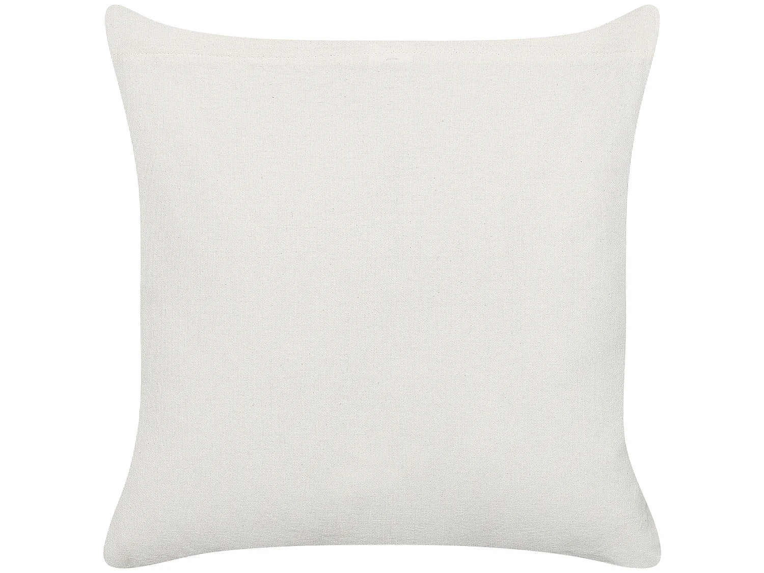 Lot de 2 coussins décoratifs WOODI Coton 45 x 45 cm Jaune Blanc Motif géométrique