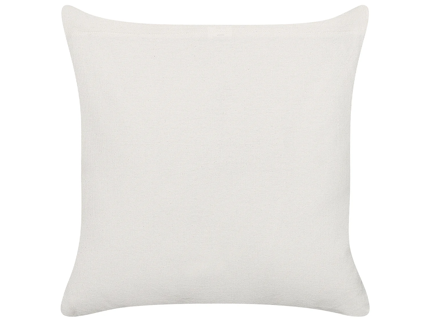 Set of 2 Decorative Cushions WOODI Cotton 45 x 45 cm Yellow White Geometric Pattern