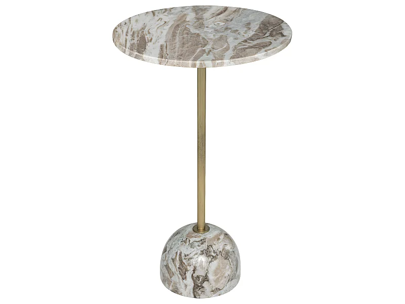 Table d'appoint Table à café en Marbre Beige H 58 cm