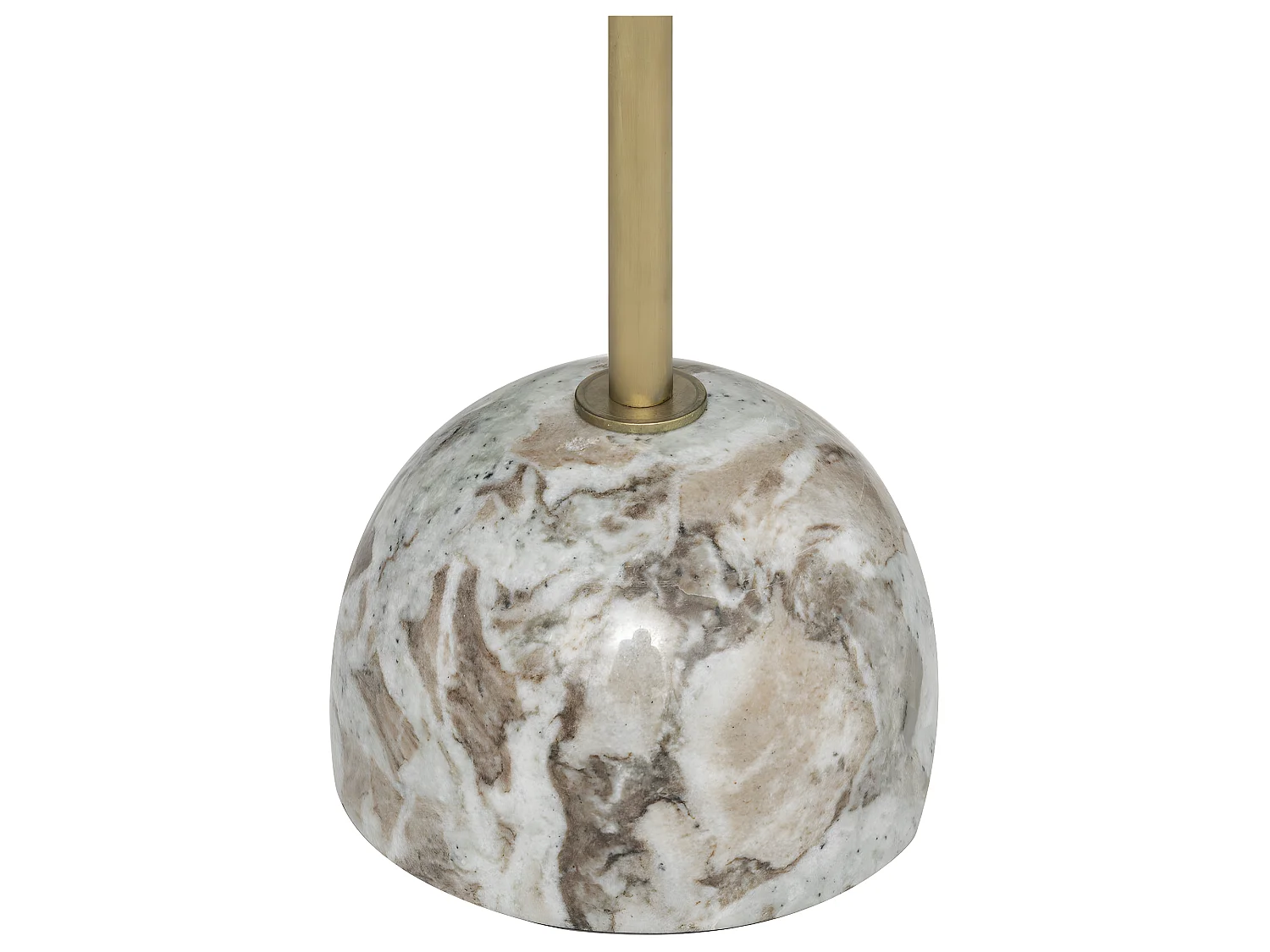 Table d'appoint Table à café en Marbre Beige H 58 cm