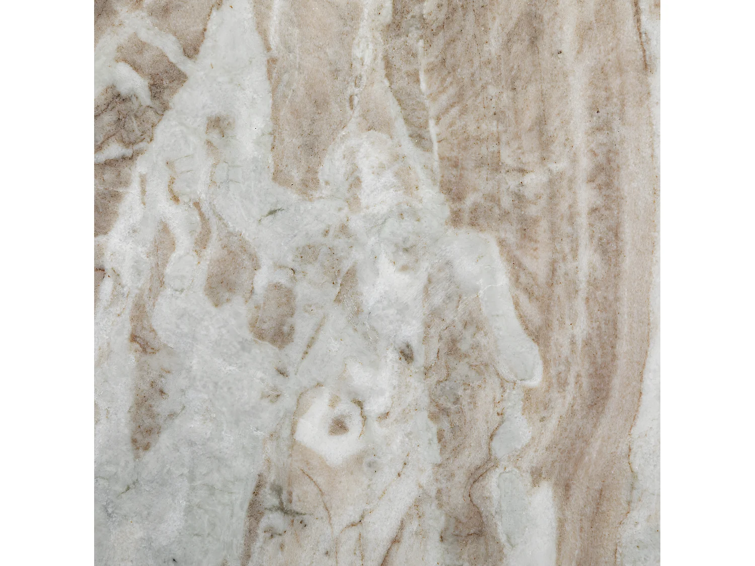 Table d'appoint Table à café en Marbre Beige H 58 cm