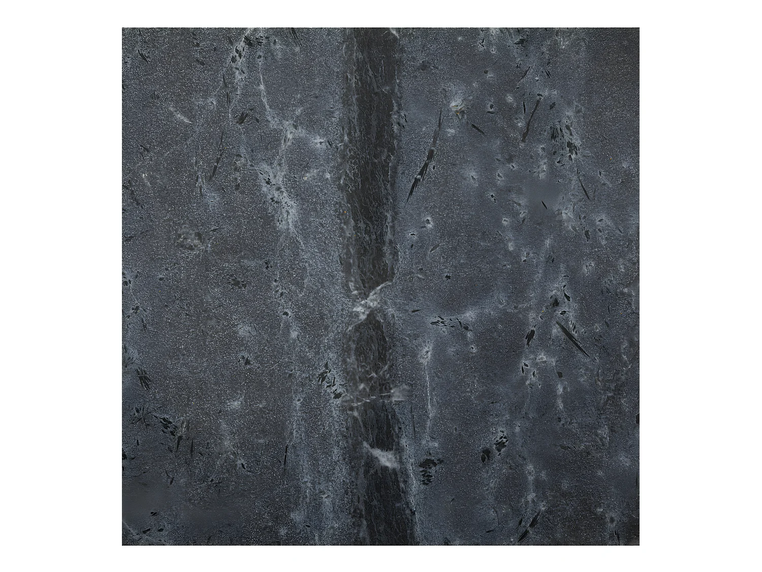 Table d'appoint Table à café en Marbre Gris Foncé H 61 cm