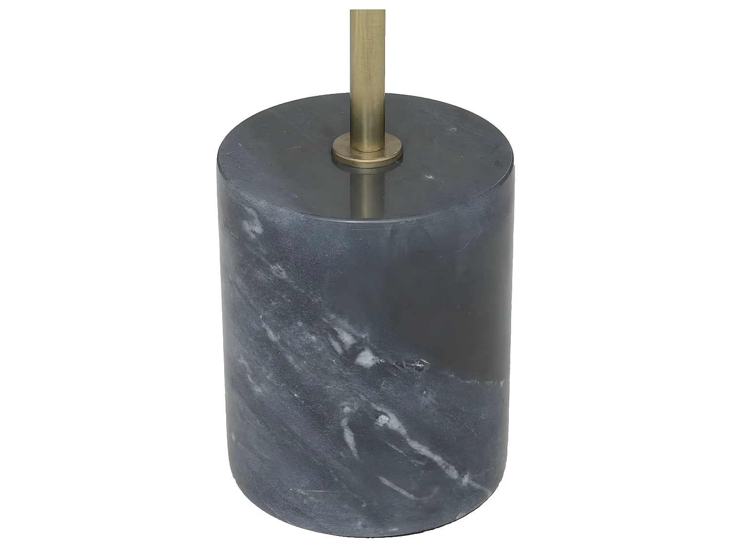 Table d'appoint Table à café en Marbre Gris Foncé H 61 cm