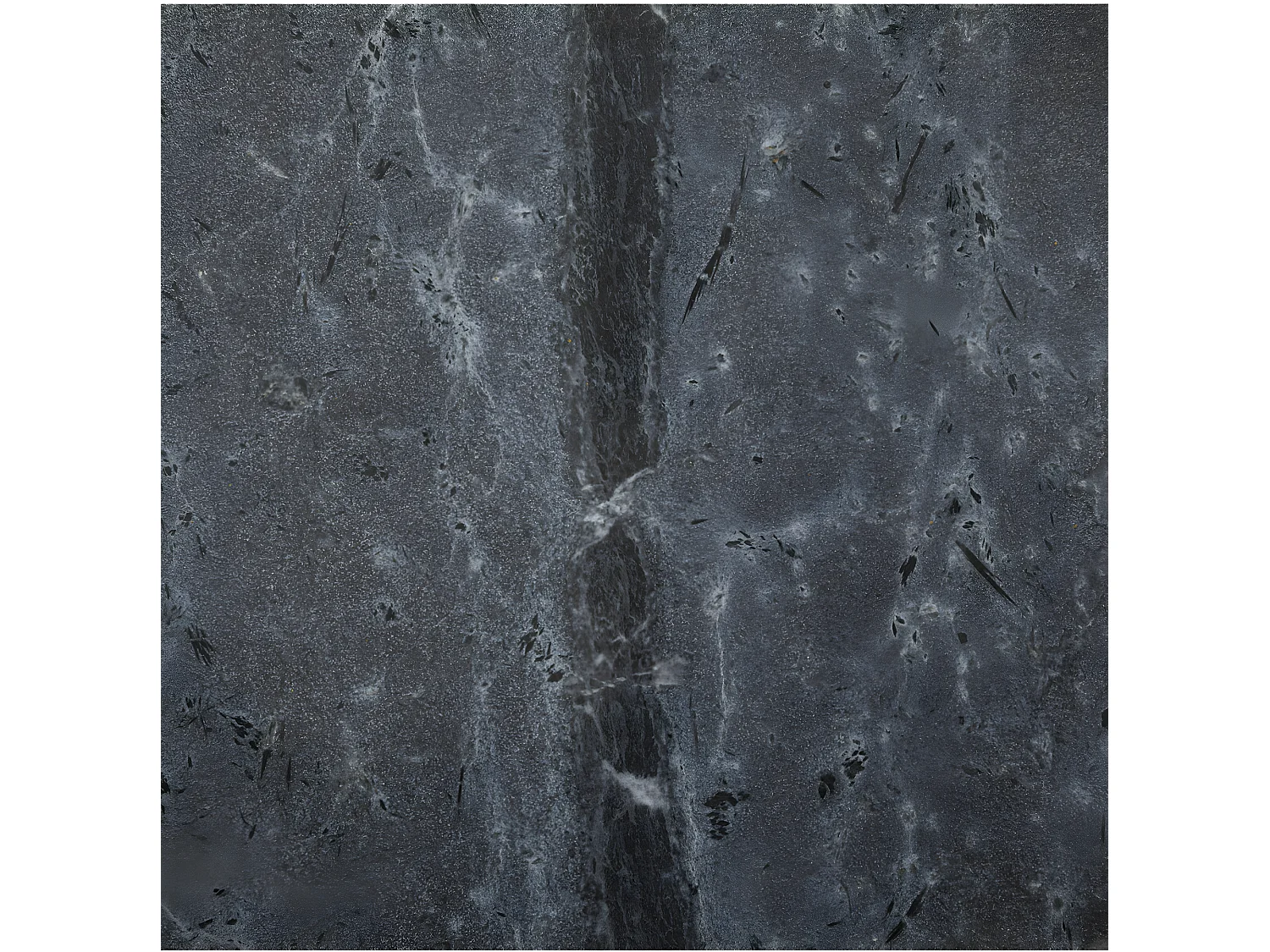 Table d'appoint Table à café en Marbre Gris Foncé H 61 cm