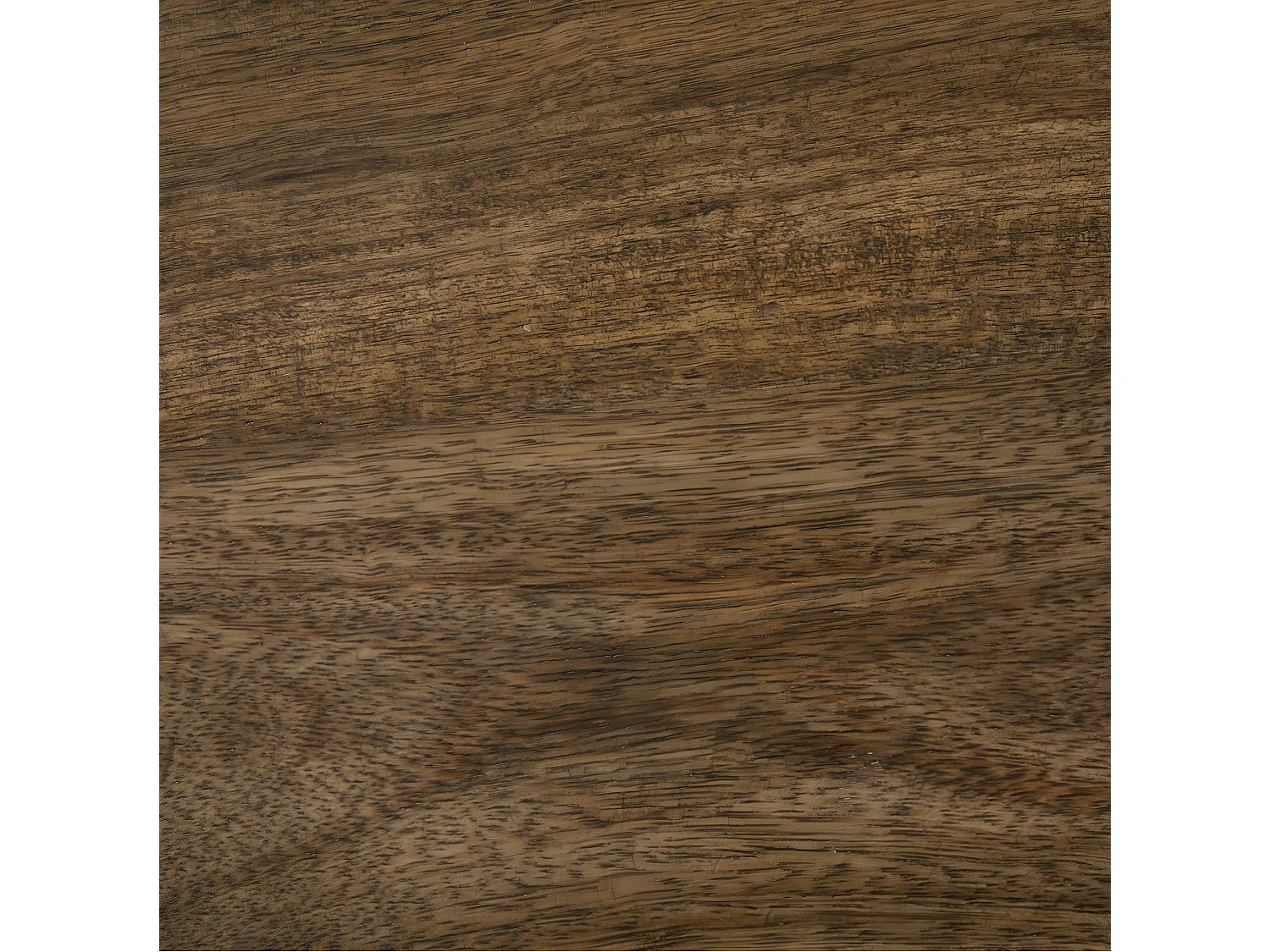 Table d'appoint Table à café en Marbre Beige et Bois de Manguier H 69 cm