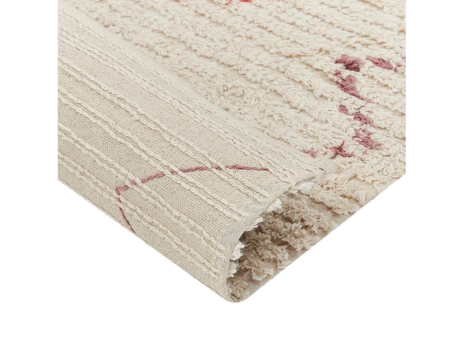 Dywan bawełniany 80 x 150 cm beżowy GUWAHATI