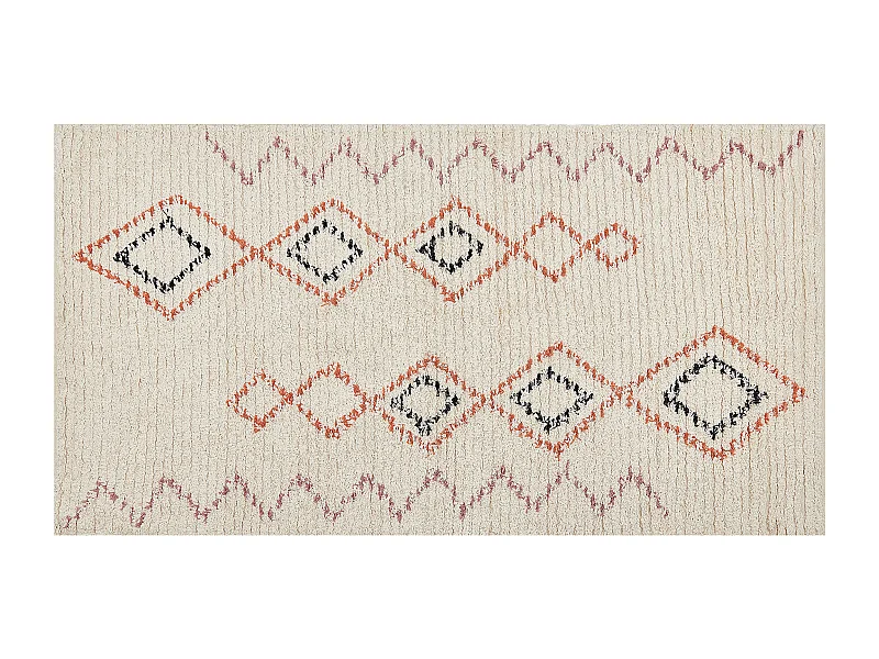 Tapis GUWAHATI Beige 80 x 150 cm Coton