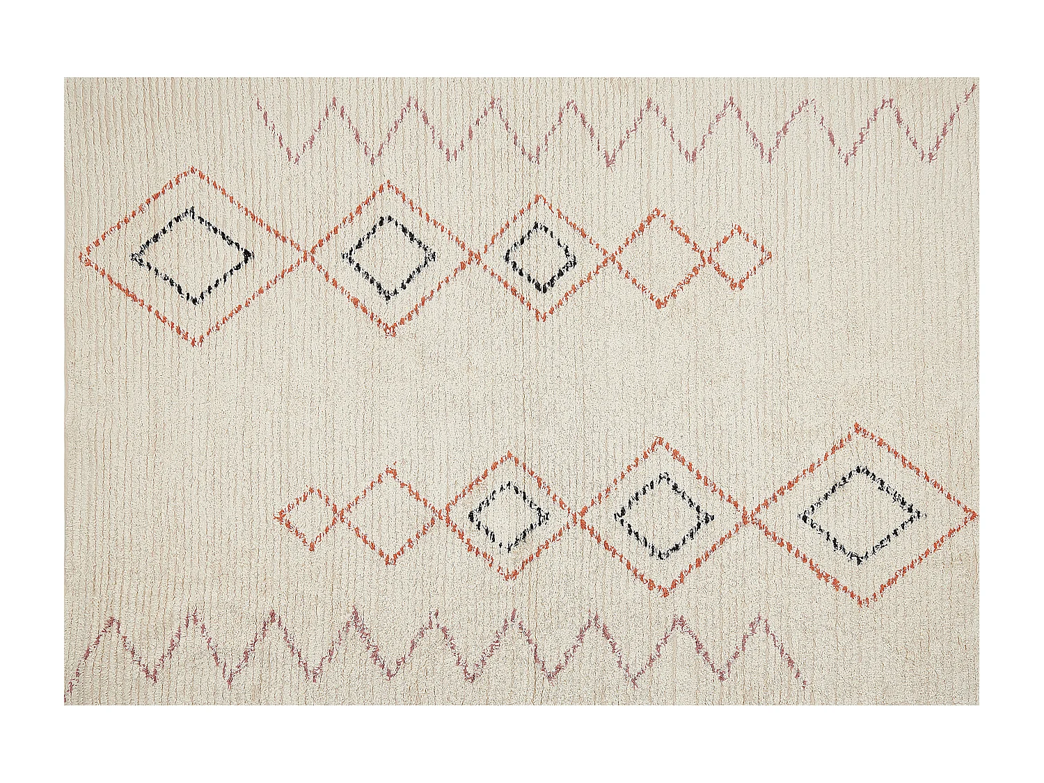 Tapis GUWAHATI Beige 140 x 200 cm Coton