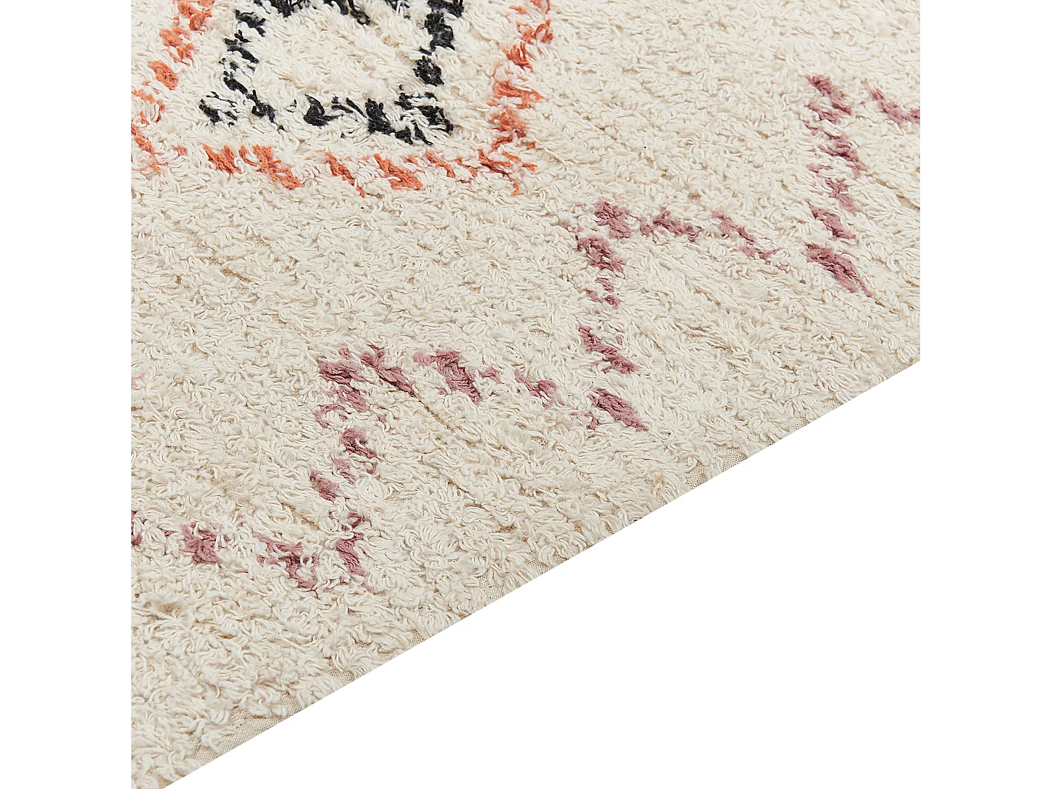 Tapete de algodão creme 140 x 200 cm GUWAHATI