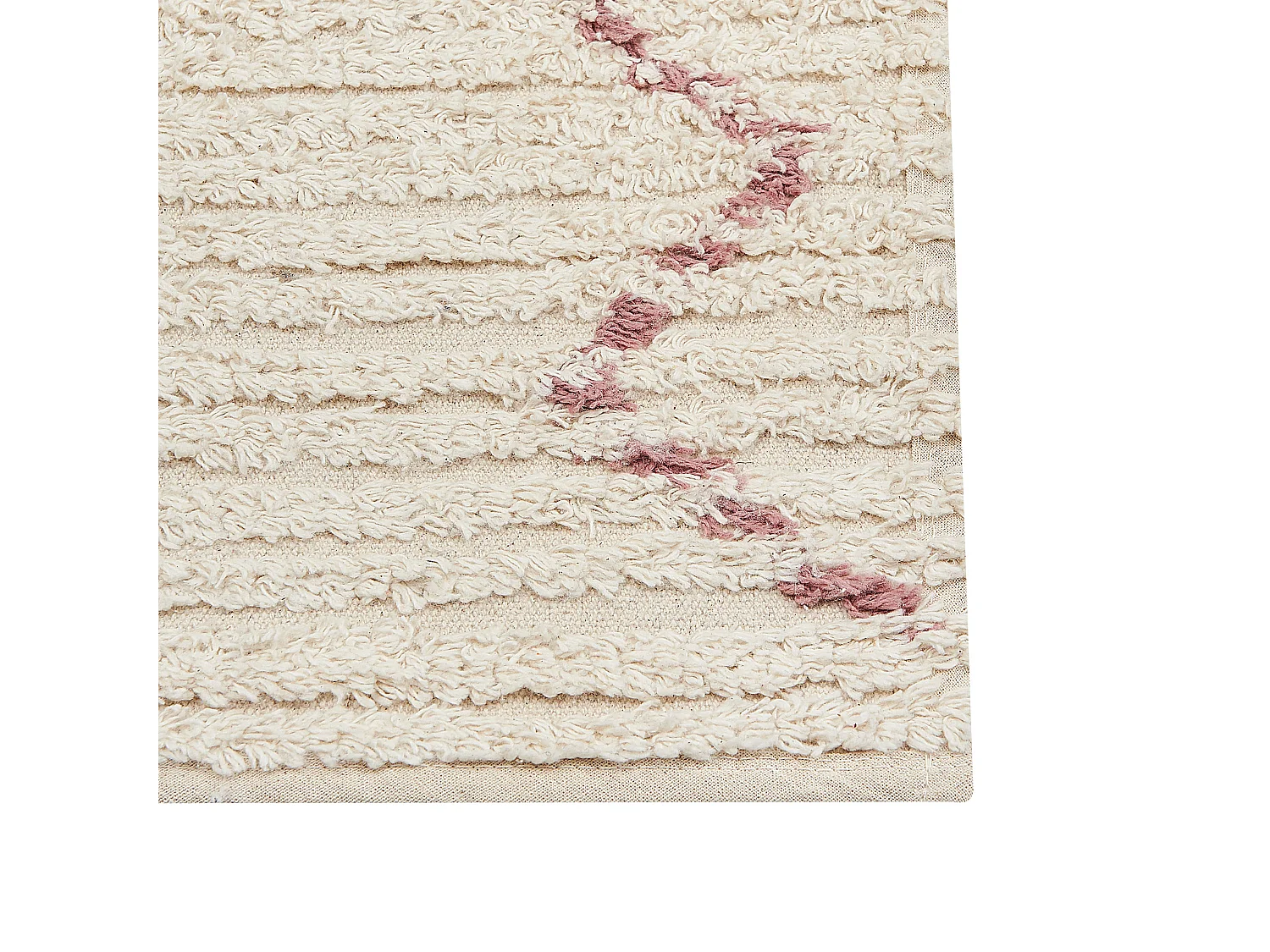 Tapete de algodão creme 140 x 200 cm GUWAHATI