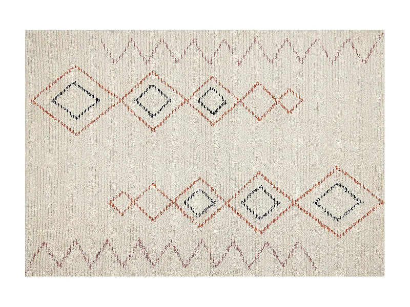 Tapis GUWAHATI Beige 140 x 200 cm Coton