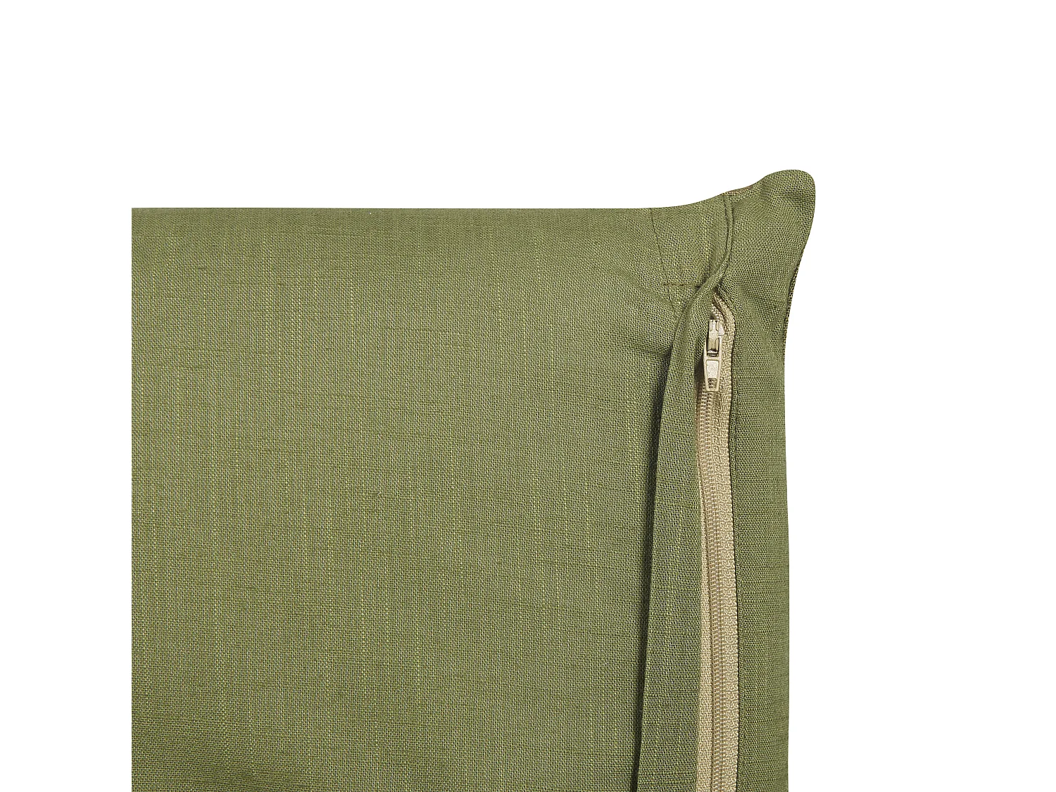 Lot de 2 coussins décoratifs SAGINA Lin 45 x 45 cm Vert Unicolore