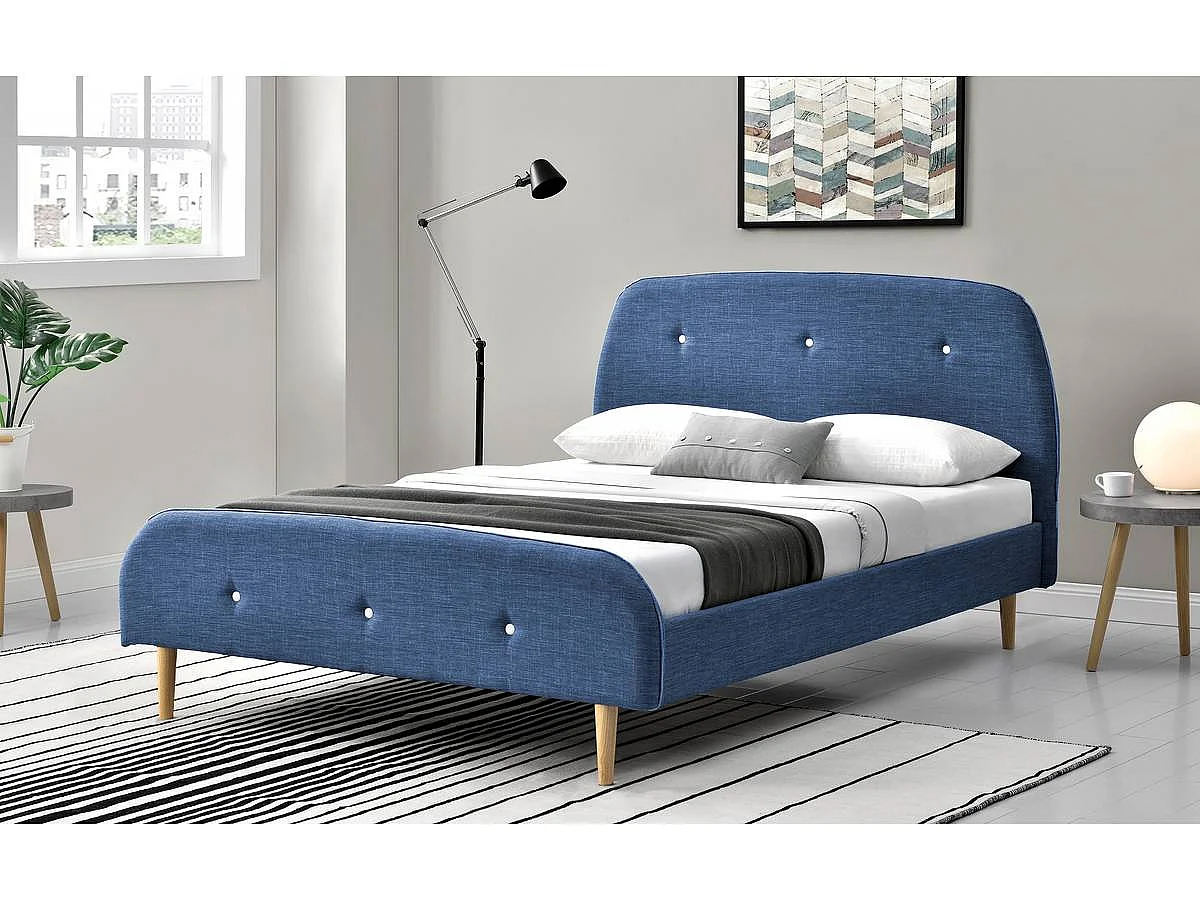 Lit "Nancy" - 180 x 200 cm - Bleu