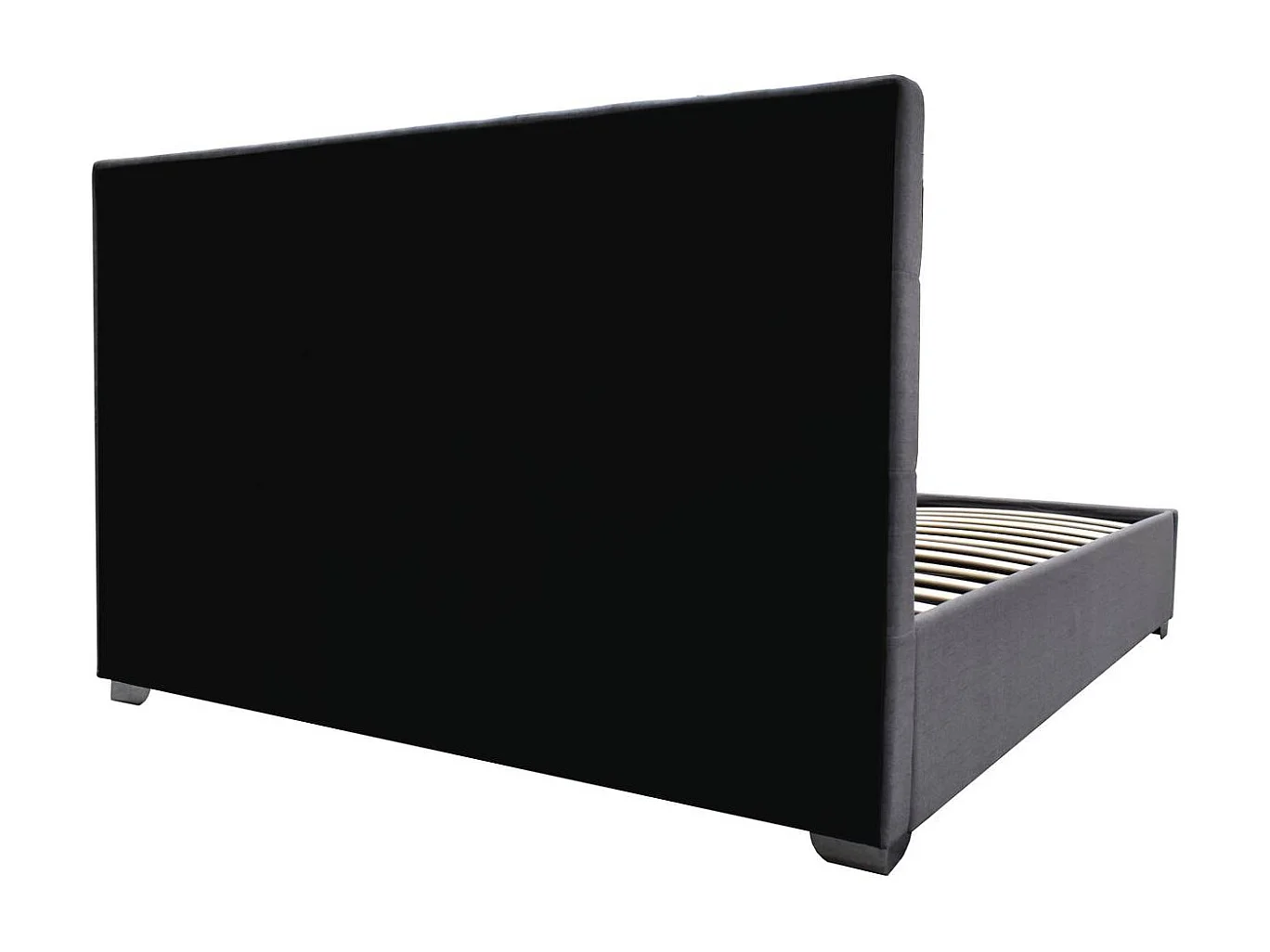 Tweepersoonsbed met opbergruimte "Tino" - Modern design en discrete opbergruimte - Grijs - 140 × 190 cm